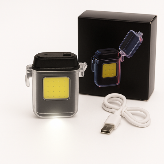 Encendedor Elétrico USB con Linterna